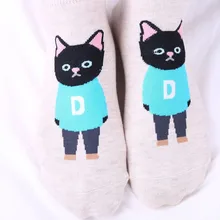 Короткие носки женские Рождественские Носки с рисунком кролика весенне-Летние повседневные хлопковые носки