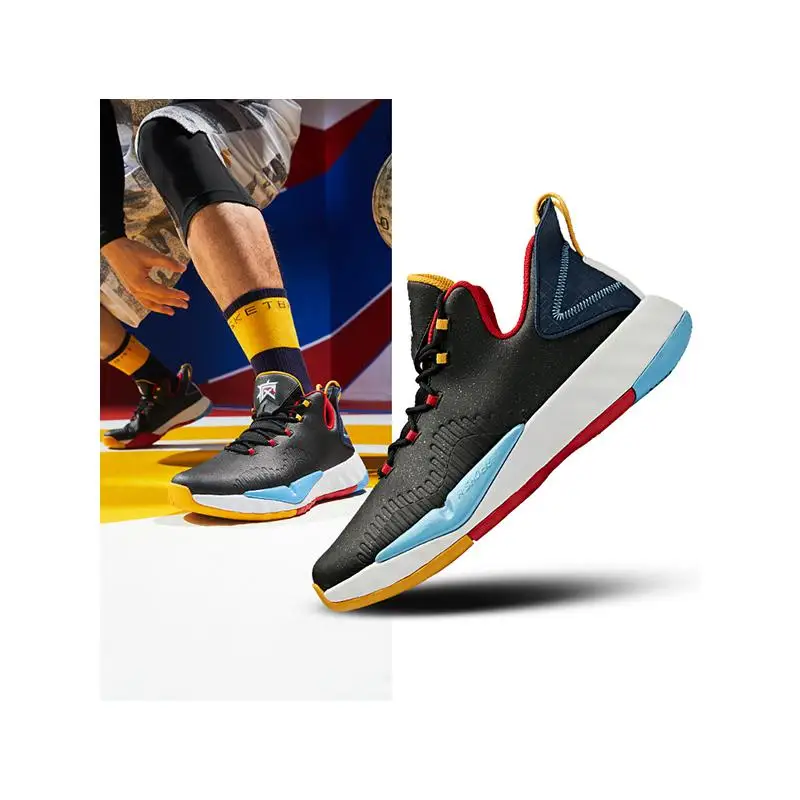 Men Basketball Shoes Quick Battle Crazy Wear Resistant Comfort Slow Shock Male Sports Shoes Sneakers - Цвет: 4