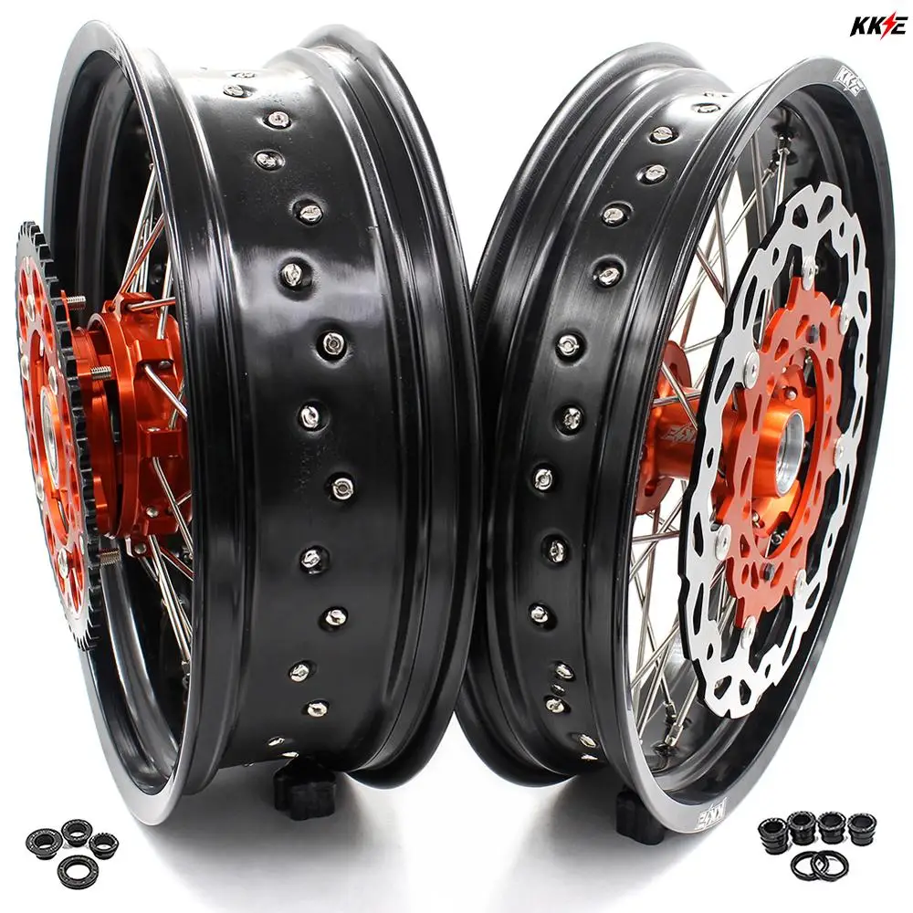 KKE 3 5/4 25 полный Cush привод Supermoto колеса байкера комплект ободов для SX SXF XC XCW XCF EXC EXCF 125