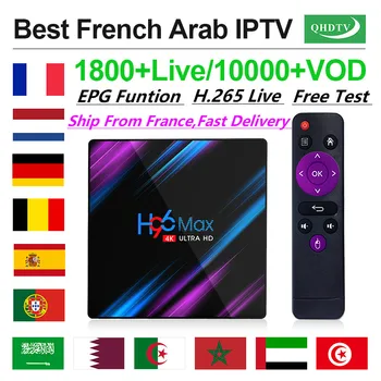 

QHDTV IPTV Arabic Germany H96 MAX Android 9.0 Tv Box IPTV Belgium Nederland Algeria Arabic IP TV Subscription No App Include