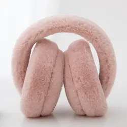 2021new unisex quente earmuffs cor sólida outono inverno básico estilo coreano adultos macio de pelúcia alta qualidade dobrável engrossar