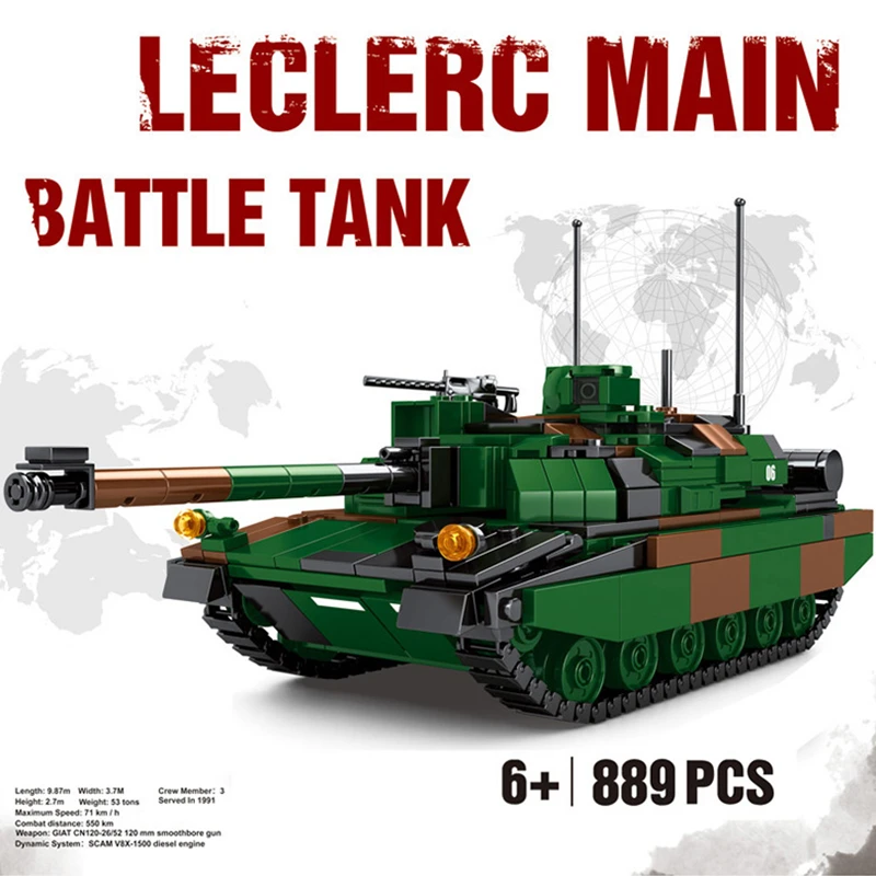 Underholde masser Ny ankomst Leclerc Main Battle Tank Type 10 MBT Military Fight Tank Brick Model  Building Blocks Children's Bricks Toys for Boys|Blocks| - AliExpress