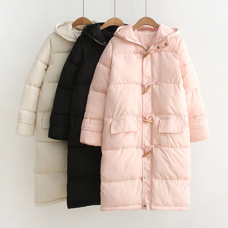 

2017 Autumn New Arrival Toggle Cotton-padded Clothes Women's Mid-length down Coat Students Cotton Coat Cotton-padded Clothes