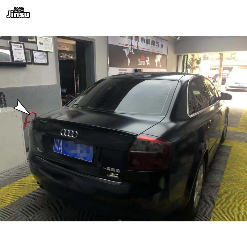 S-Line Style задний багажник спойлер крыло для AUDI A4 B6 B7 2003-2008 A4 седан PU серая грунтовка спойлер(не подходят sline и s4