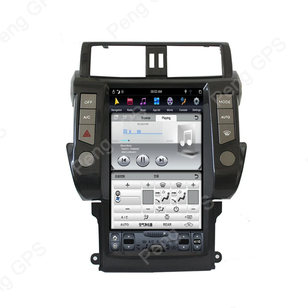 Discount Android 8.1 Car DVD Player for Toyota Land Cruiser Prado 150 2010-2013 GPS Navigation Tesla Style 13.6 Inch 4K Video HD Headunit 5