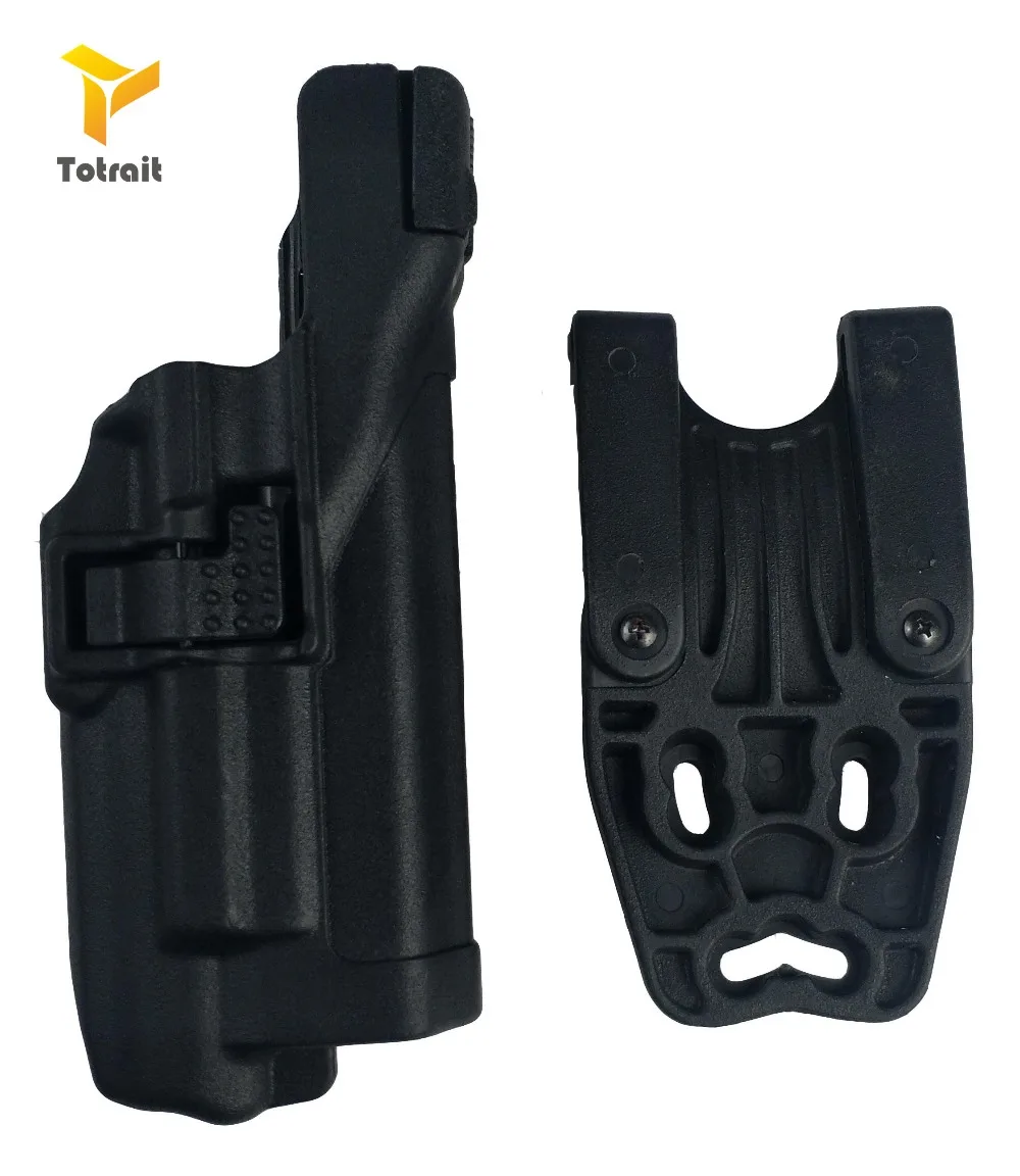 LV3 Tactical Gun Holster Glock 17 Belt Holster Military Army Pistol Gun Carry Case For Glock 17 19 22 23 31 32 Light Bearing