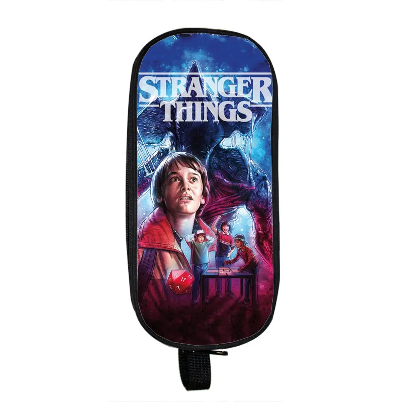 High Quality Stranger Things 3 Pencil Case Kids Pencil Bag Fashion Kids Gifts Pencil Holder Student Boy Girl Cute Stationery Bag