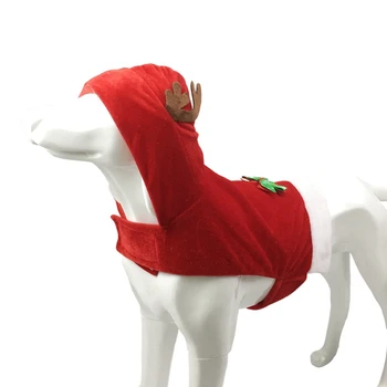 

Autumn Winter Warm Dog Clothes For Small Medium Dogs Pet Raindeer Cosplay Costumes Christmas