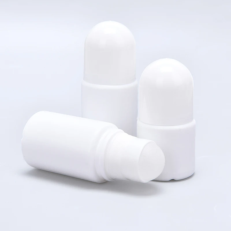 5pcs/set 30/50ML Plastic Roller Bottles Empty Refillable Rollerball Bottle For DIY Deodorant Essential Oils Perfume Cosmetics