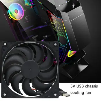 

DIY Cooling Fan DC5V USB Power Silent Fan Cooler for Router TV Box Radiator Electronic Equipment Kits