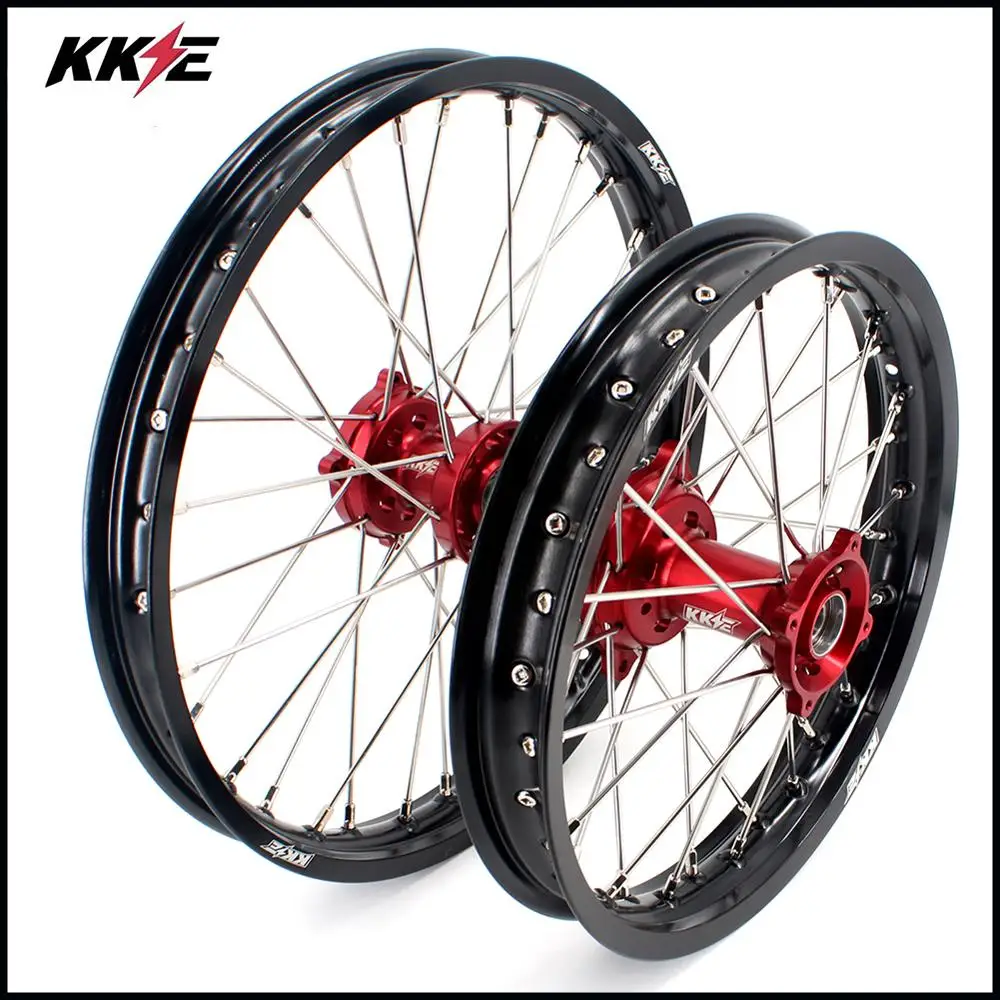 17/14 полный комплект колес питбайка, Детские диски, Набор для HONDA CRF150R 2007- колеса Ступицы обода