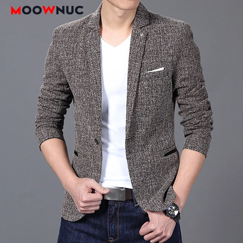 

Men's Coats Autumn Jacket Masculino Blazers Men's Suit Jackets Hombre Solid Slim Fit Groom's Clothes Smart Casual Mens Clothes