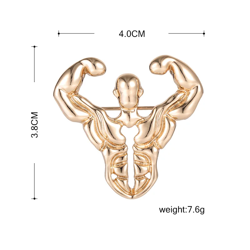 Blucome, модная, мышечная, мужская, форма, брошь, подарки, для женщин, мужчин, воротник, свитер, хиджаб, булавка, блузка, спортивный, фитнес, энтузиаст, броши, значок