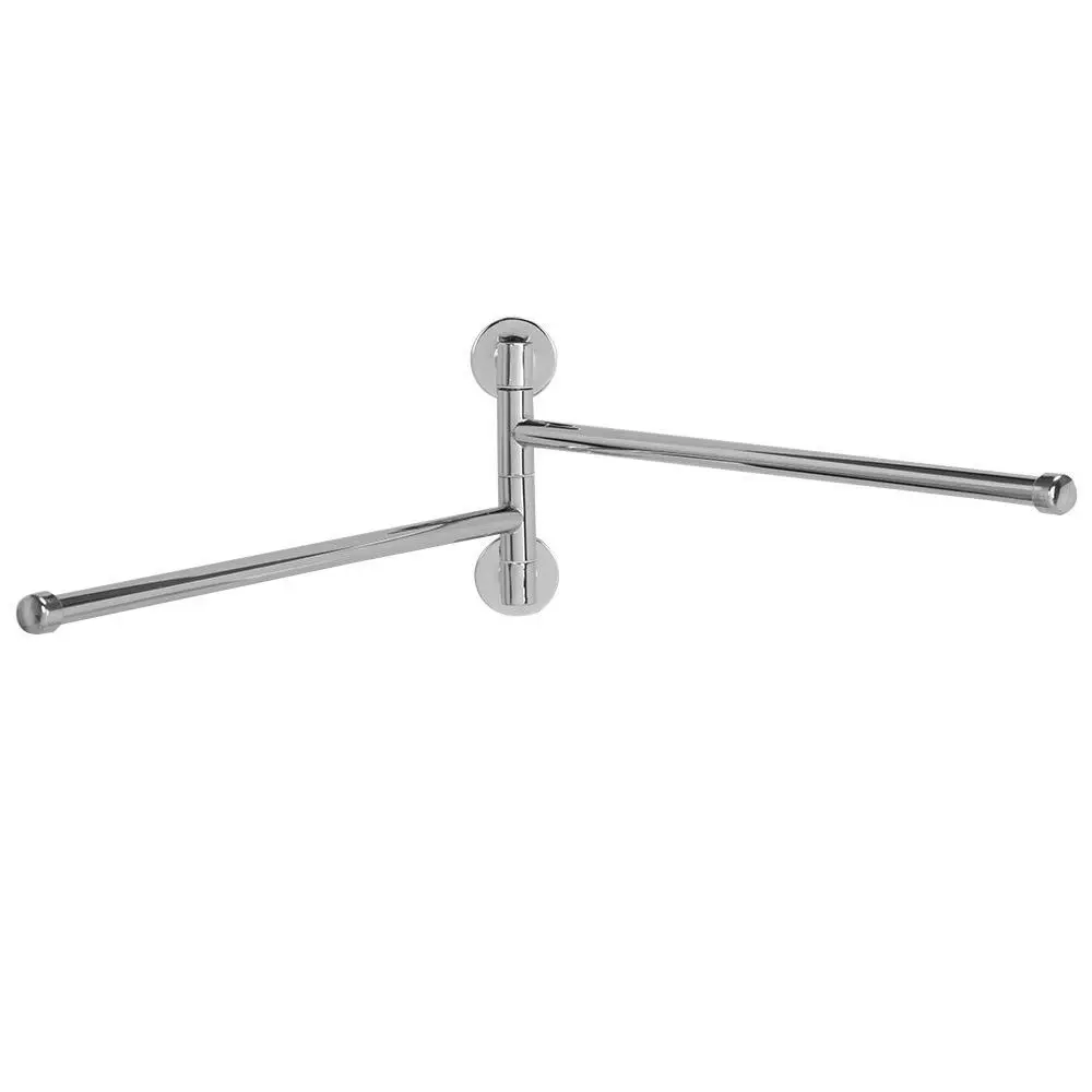 Stainless Steel Towel Storage Rack Rotary Towel Rail Bathroom Kitchen Wall Towels Polishing Bracket Bathroom Accessories