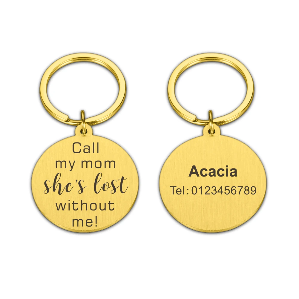 Dog Collars  Personalized Engraving Anti-lost Dog ID Tag Identification Customized Pet Puppy Collar Dog Cat Free Engraved Tags Pet Supplies dog collars green Dog Collars