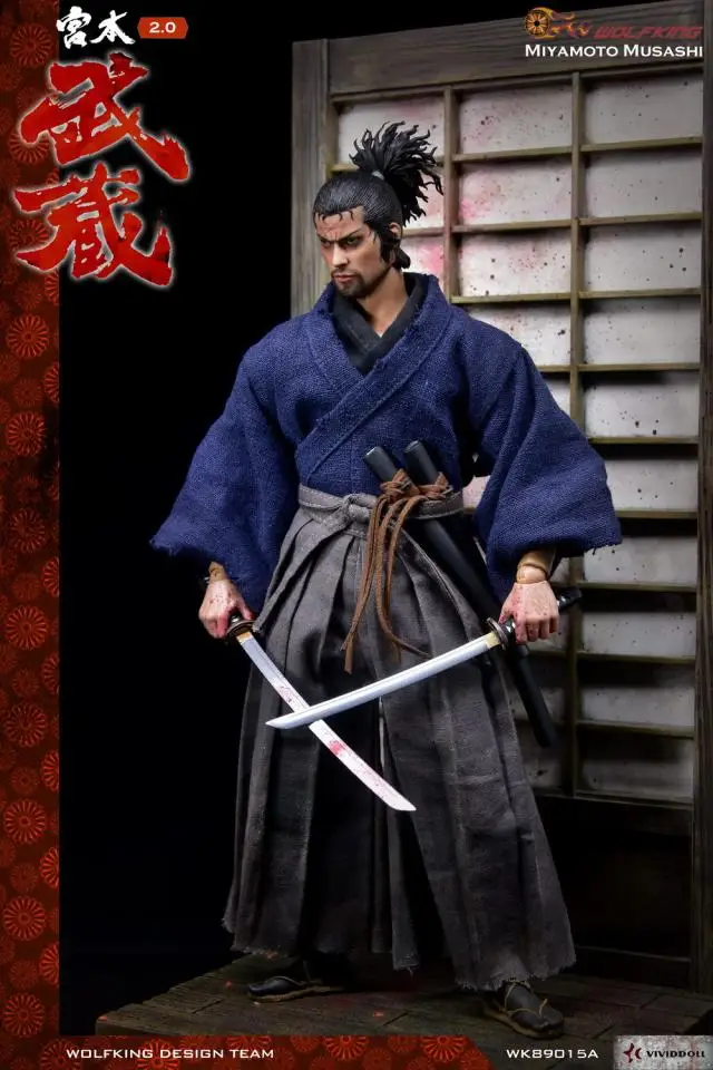 WOLFKING WK89015A 1/6 Miyamoto Takehide 2,0 Коллекция фигурка для фанатов подарок на праздник
