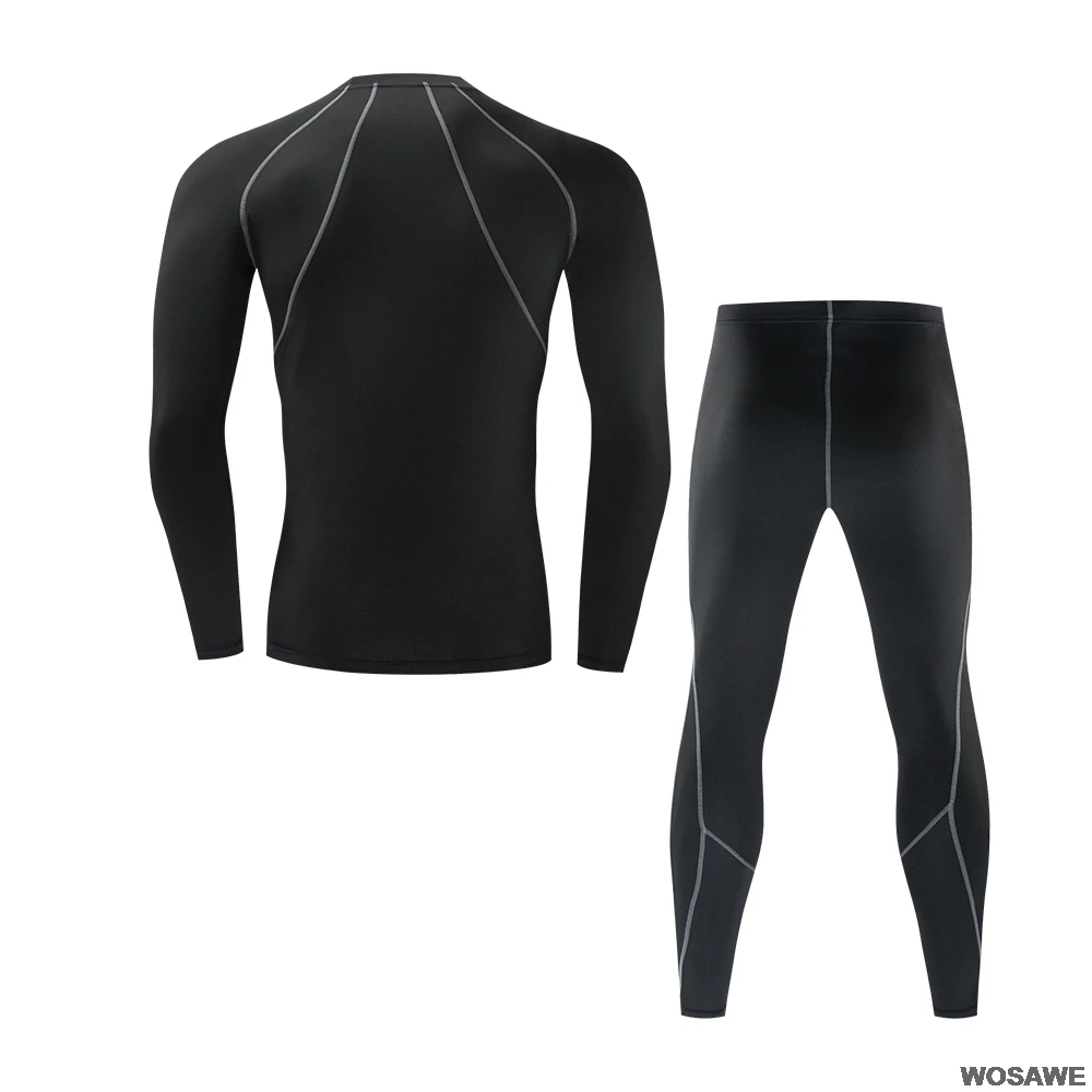 Wosawe Thermal Fleece Base Layer Set