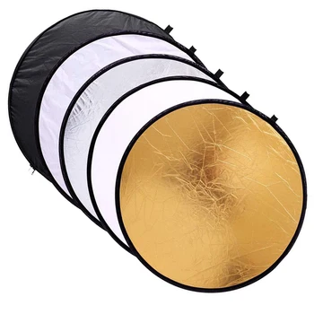 

31.5inch/80cm 5-in-1 Portable Foldable Studio Photo Collapsible Multi-Disc Light Photographic Lighting Reflector