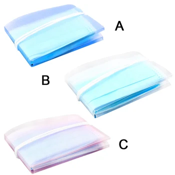 

5pcs Disposable Mask Holder Organizer Clip Face Mask Cover Storage Folding PP Plastic Clip Portable Mask Storage Clip