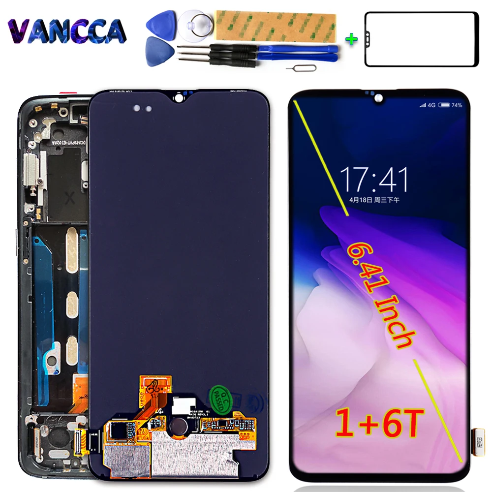 AAA AMOLED LCD Display untuk Oneplus 6T 