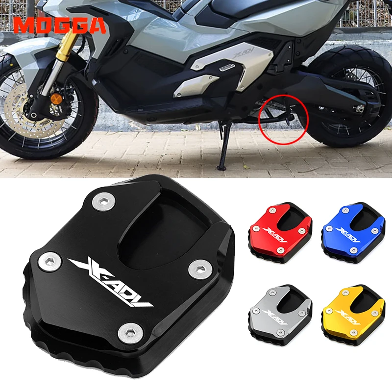 For Honda X Adv X Adv Xadv 750 21 22 Motorcycle Accessories Cnc Foot Side Stand Kickstand Enlarger Support Extension Plate Covers Ornamental Mouldings Aliexpress