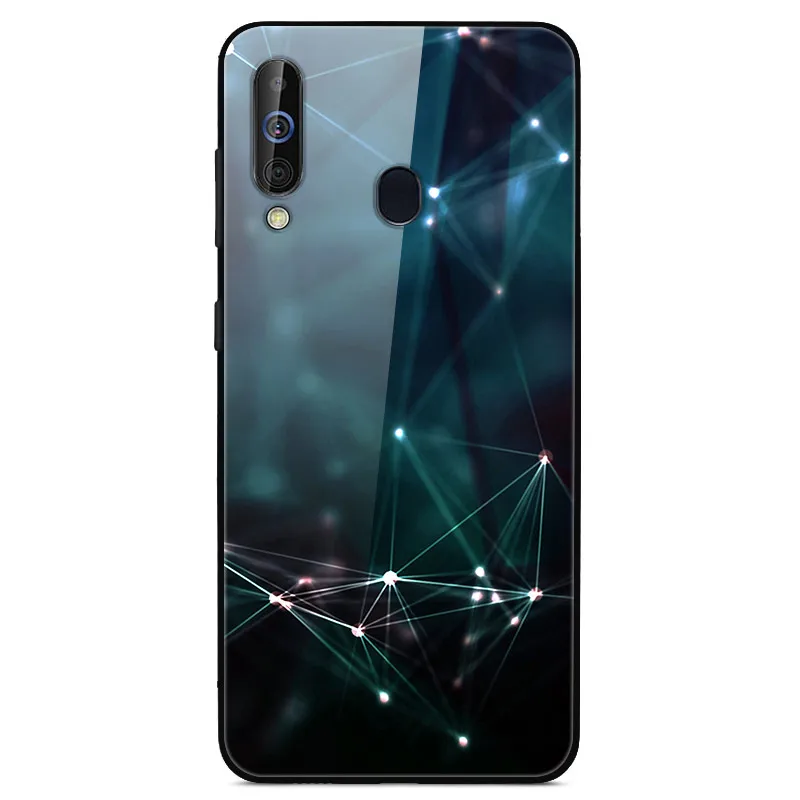 08 Чехол для samsung Galaxy A60, чехол из закаленного стекла «Планета космос», чехол из стекла для samsung A60 SM-A6060 6,", оболочка A60 - Цвет: 08