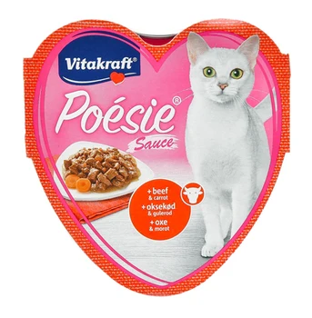 

VITAKRAFT VITAKRAFT POESIE for adult cats with beef slices and carrot sauce