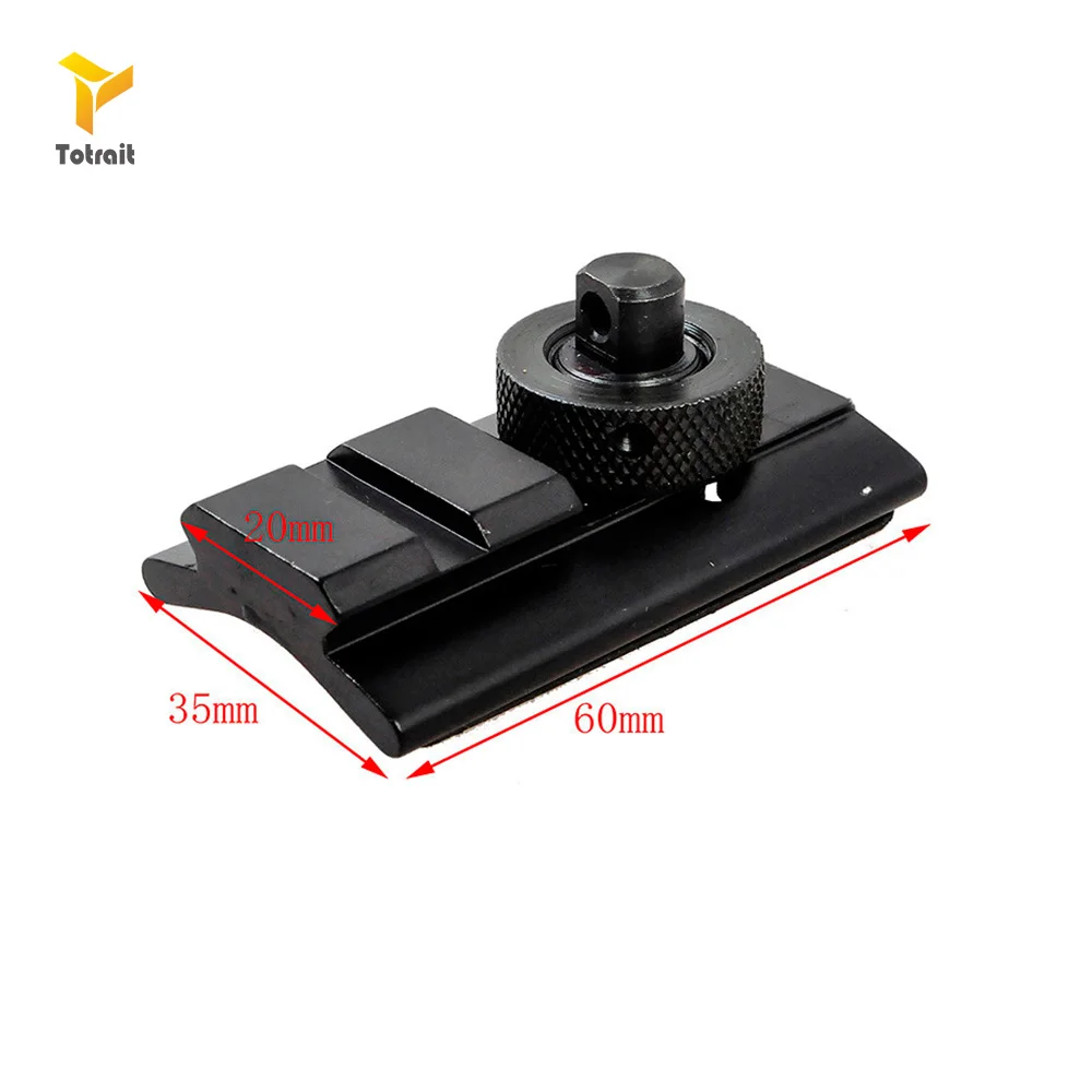 Тактический поворотный слот топорти-Адаптер Пикатинни 20 мм адаптер для Bipod
