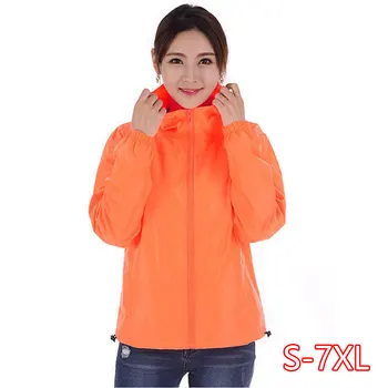 

Thin Jacket Female Spring Autumn Large Size 7XL Overalls Summer Sunscreen Windbreaker Jacket Sunscreen Clothing Couple Models