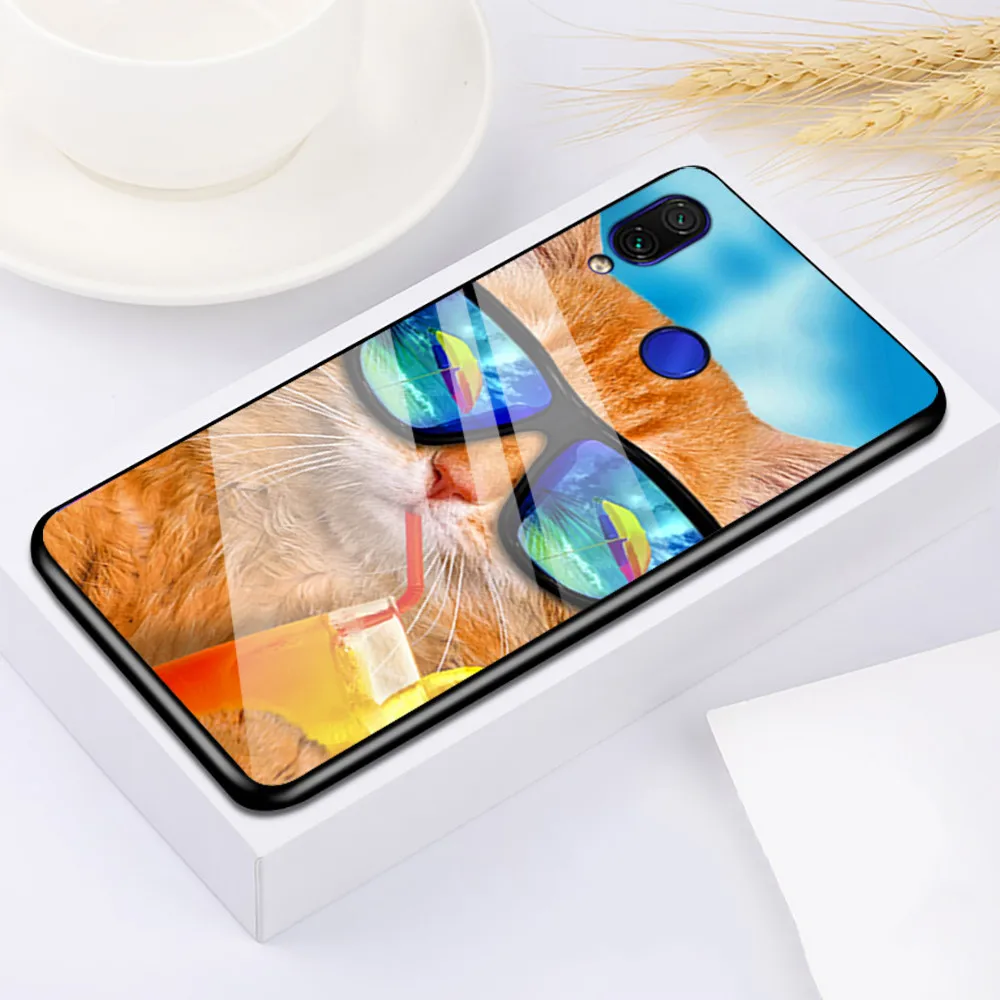 Чехол для телефона из закаленного стекла s для Xiaomi Redmi 7 Note 6 7 Pro 5 Plus чехол Роскошный чехол для Redmi 5 6 7 A Note 4 4X 5A S2 Y2 чехол s - Цвет: 04