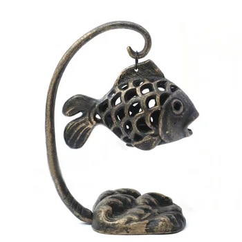 

Vintage Iron Art Europe Small Candle Holders Creative Metal Simple Rustic Lantern Design Candelabros Geometric Decor EC50LZ.