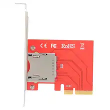 Pci-e adaptador cf leitor de cartão conversor placa módulo cf201 para windows/os x/linux pci-e conversor pci-e para cartão cf