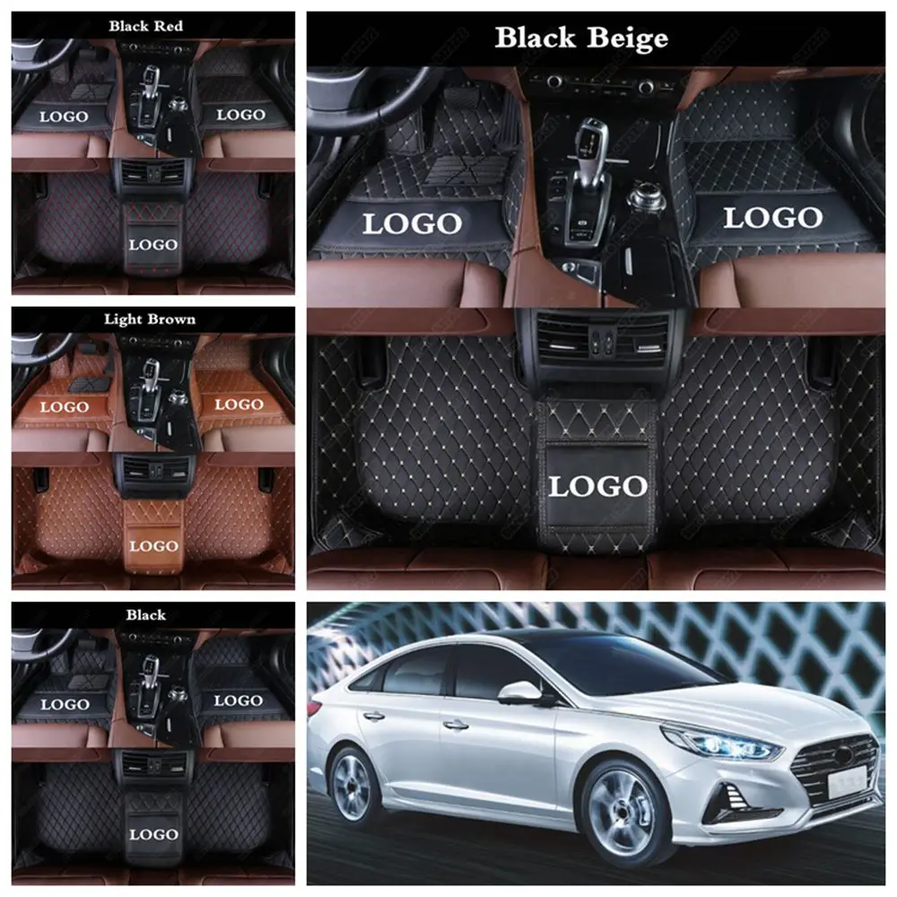 Автомобильные коврики для hyundai Azera Elantra Tucson IX25 I30 IX35 I40 Kona Sonata Equus Genesis Santa Fe автомобильные коврики
