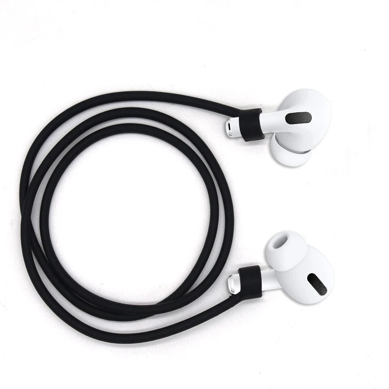 Чехол с креплением для AirPods Pro аксессуары ушных крючков силиконовый шнур защитой