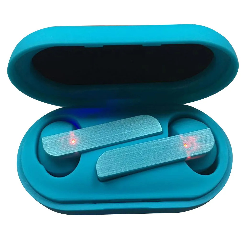Синий TWS беспроводные Bluetooth наушники с микрофоном, шумоподавление, Спортивная гарнитура IPX5, водонепроницаемые беспроводные наушники G5 - Цвет: Синий