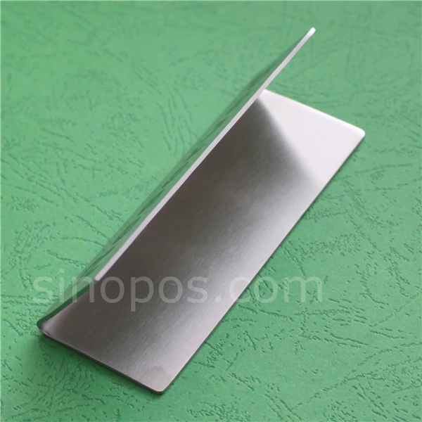 Stainless Steel Table Tent Reserved Sign, metal double sided buffet catering seats restaurant tag display stand bronze weighted