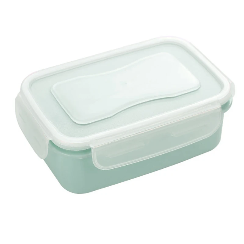 Urijk 280/380 мл мини пластиковый Ланч-бокс контейнер Bento box круглый/прямоугольный контейнер для еды контейнер с крышкой герметичный