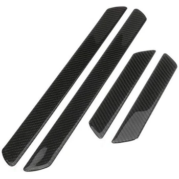 

Car Door Sill Plate Protectors- Universal Carbon Fiber Door Sill Scuff Plate Cover Panel Step Protector Guard 4PCS