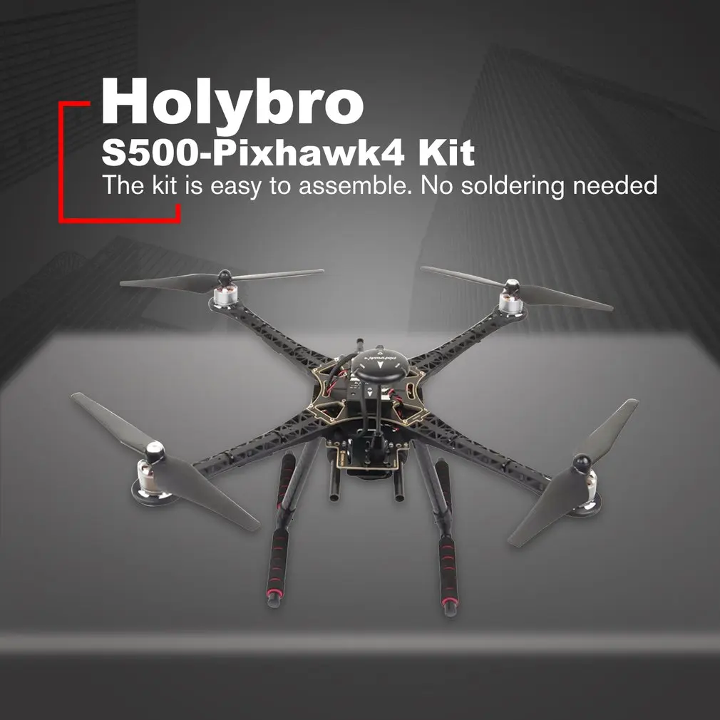 Holybro Pixhawk 4 S500 комплект 480 мм Колесная база RC Квадрокоптер RC Дрон с Pixhawk 4 автопилот набор самолетов-433 МГц