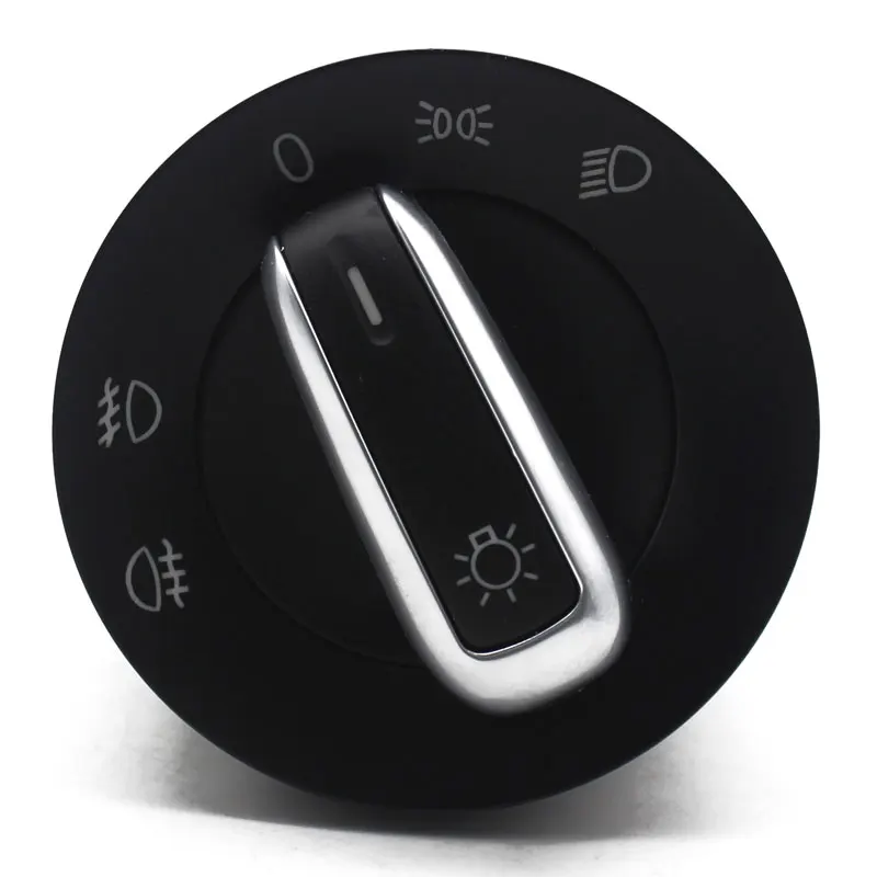 1 шт. хромированный переключатель переднего света авто запасные части для VW Golf 5 6