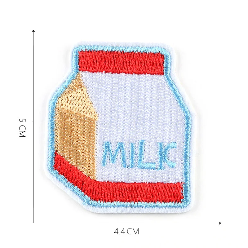 Горячая напитки коктейльное молоко DIY Одежда значок вышитая нашивка-аппликация Одежда Утюг на одежду швейные принадлежности Декоративные