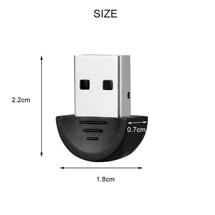 Мини USB Bluetooth 2,0 Беспроводной адаптер V Bluetooth 3 Мбит/с 0-100 м USB черный ключ соответствия