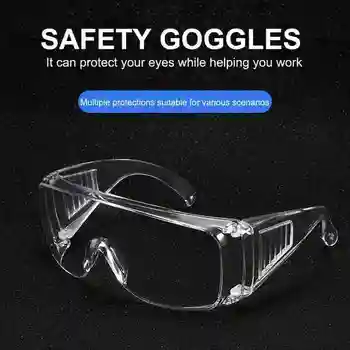 

10Pcs Safety Goggles Safety Eye Glasses Splash proof Anti-shock PC Anti-Spitting Eye Security Protection Glasses Working Eyewear