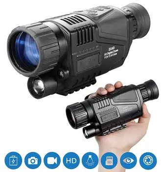 

5X Night Vision Riflescope Hunting Scope Optics Sight Tactical Infrared IR Night Scope Vision Hunting Camera