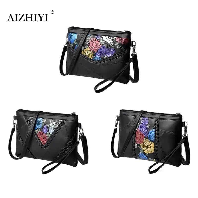 

Fashion Square Women Small Shoulder Messenger Bag Female Flower PU Leather Crossbody Handbag Ladies Clutch