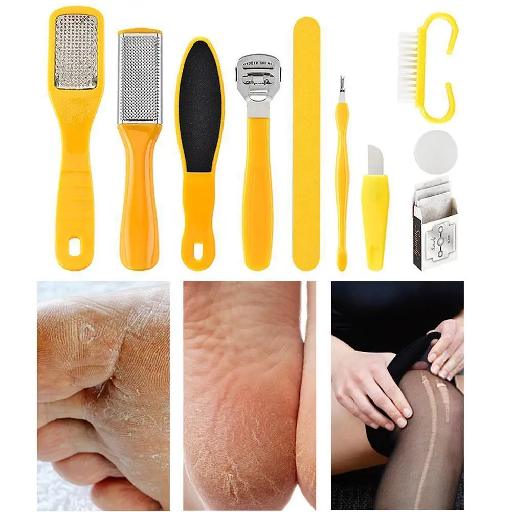 

Professional Pedicure Tool Foot Care Tool For Feet Skin Set Dead File Hard Toe Cuticle Remover Kit Heels Scraper Callus Sup B9Z8