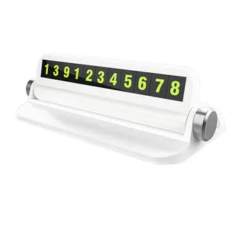 

New Creative Car Temporary Parking Card Multi-Function Mobile Phone Bracket Parking Number Card With Luminous Aromatherapy