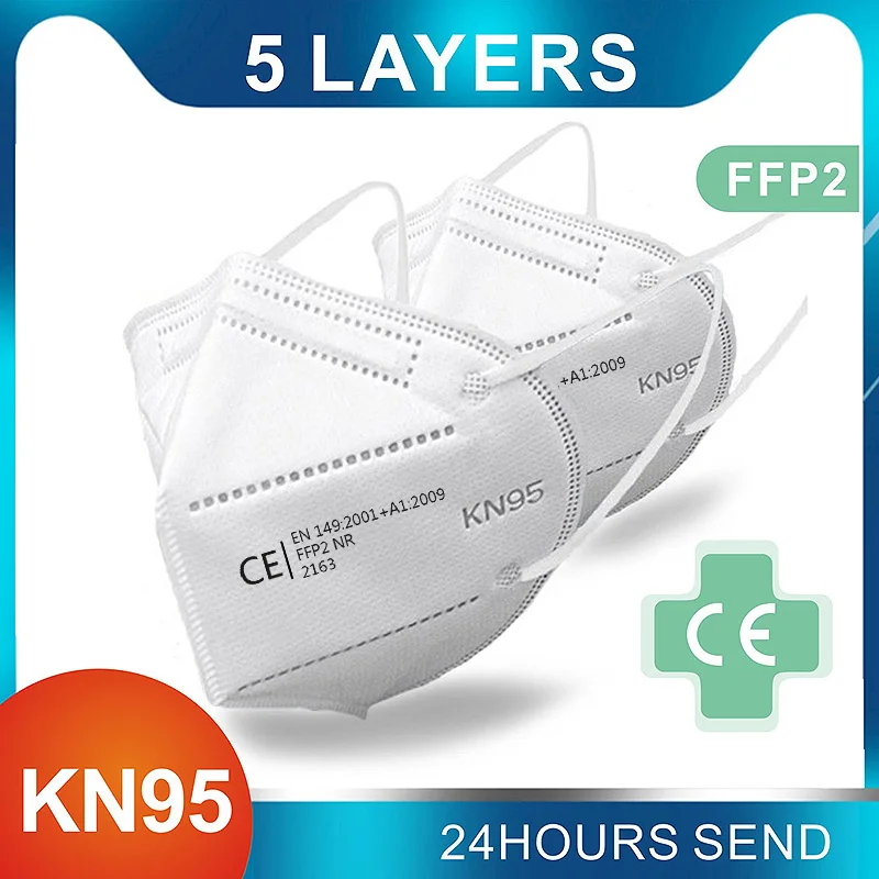 Многоразовая маска KN95 ffp2 Пылезащитная фильтрационная защитная от пыли для лица