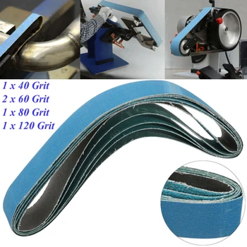 

2 X 36 40-120 Grit Sanding Belt For Metal Wood Grinding Abrasive Tool 5 Pack