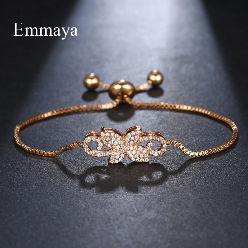 EMMAYA, модный браслет с кубическим цирконием и браслет, регулируемые браслеты, женский браслет с подвесками для женщин, свадебные ювелирные изделия